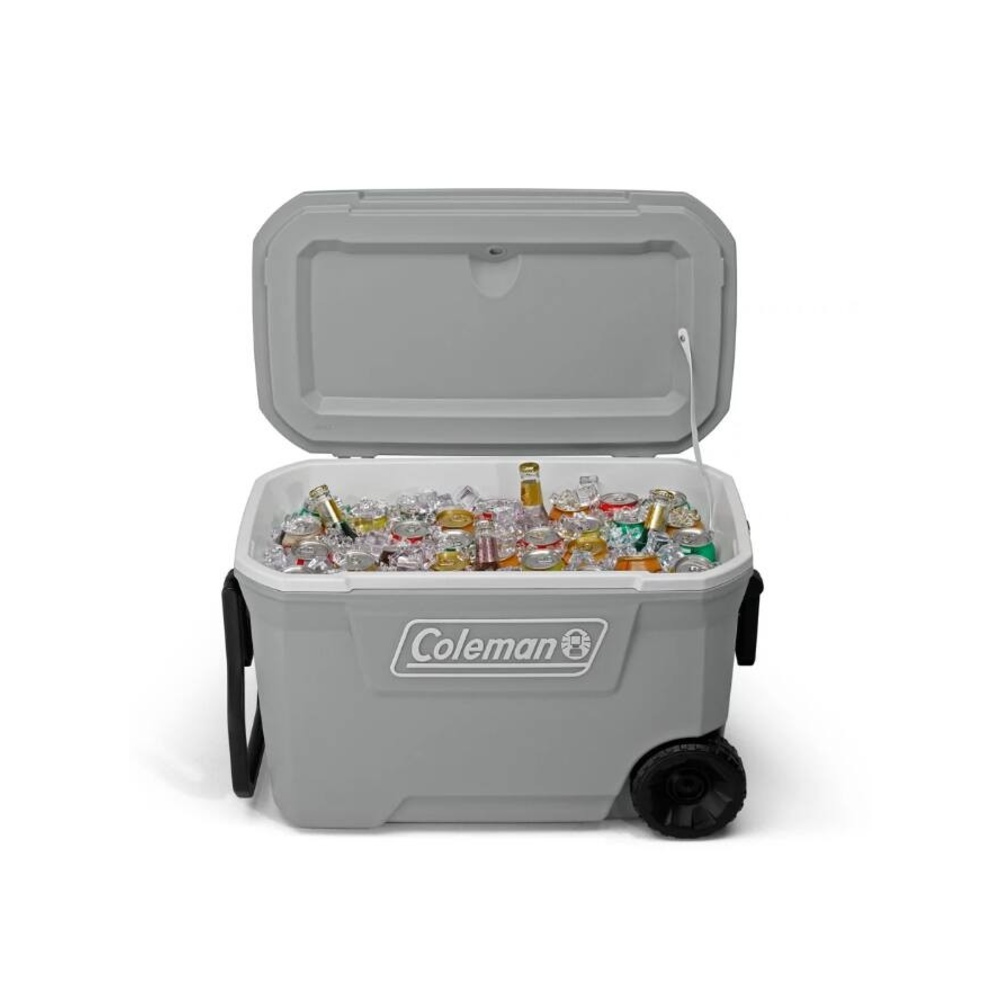 Coleman - 62 Qt Wheeled Cooler 3-day Ice Retention - Gray