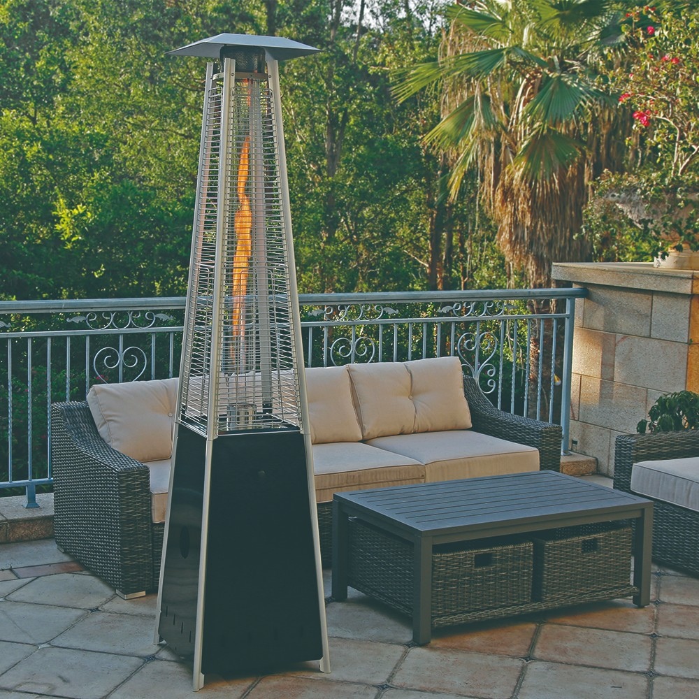 Shinerich - Pyramid Style Patio Heater - Black