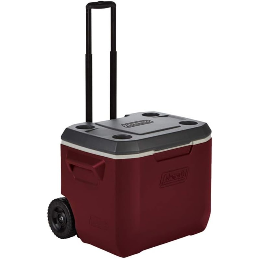 Coleman -- 50 Qt Xtreme® 5 Wheeled Cooler, Mahogany, 84 Cans