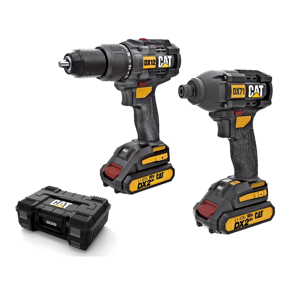 Cat - 18v Brushless Hammer Drill & Impact Driver Kit