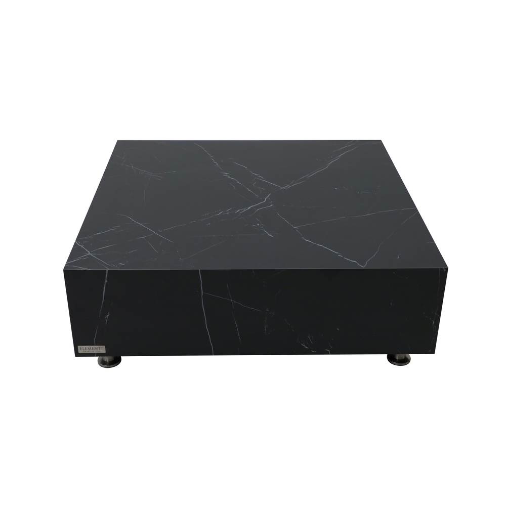 Elementi Home - Sofia Coffee Table - Medium Square - Black