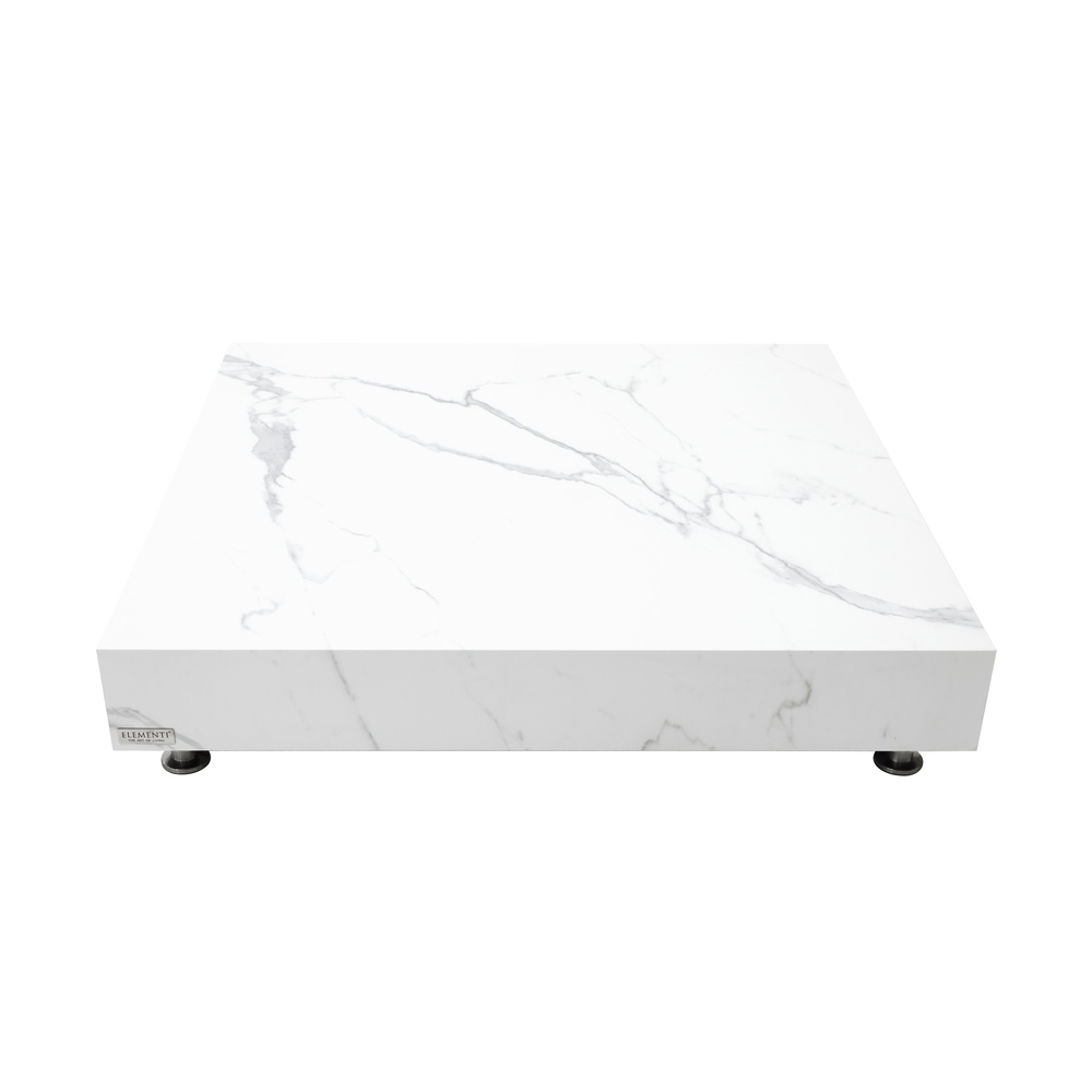 Elementi Home - Bianco Coffee Table - Large Square - White