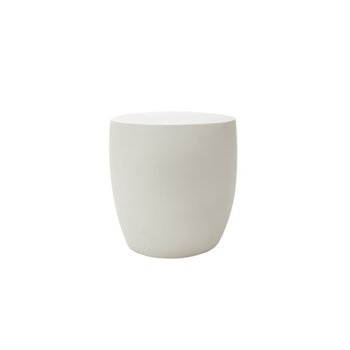 Elementi Home - Ikaria Cobble Side Table - Cream White