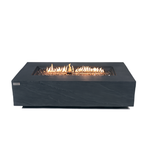 Elementi Plus - Cape Town Fire Table - Slate Black - Natural Gas