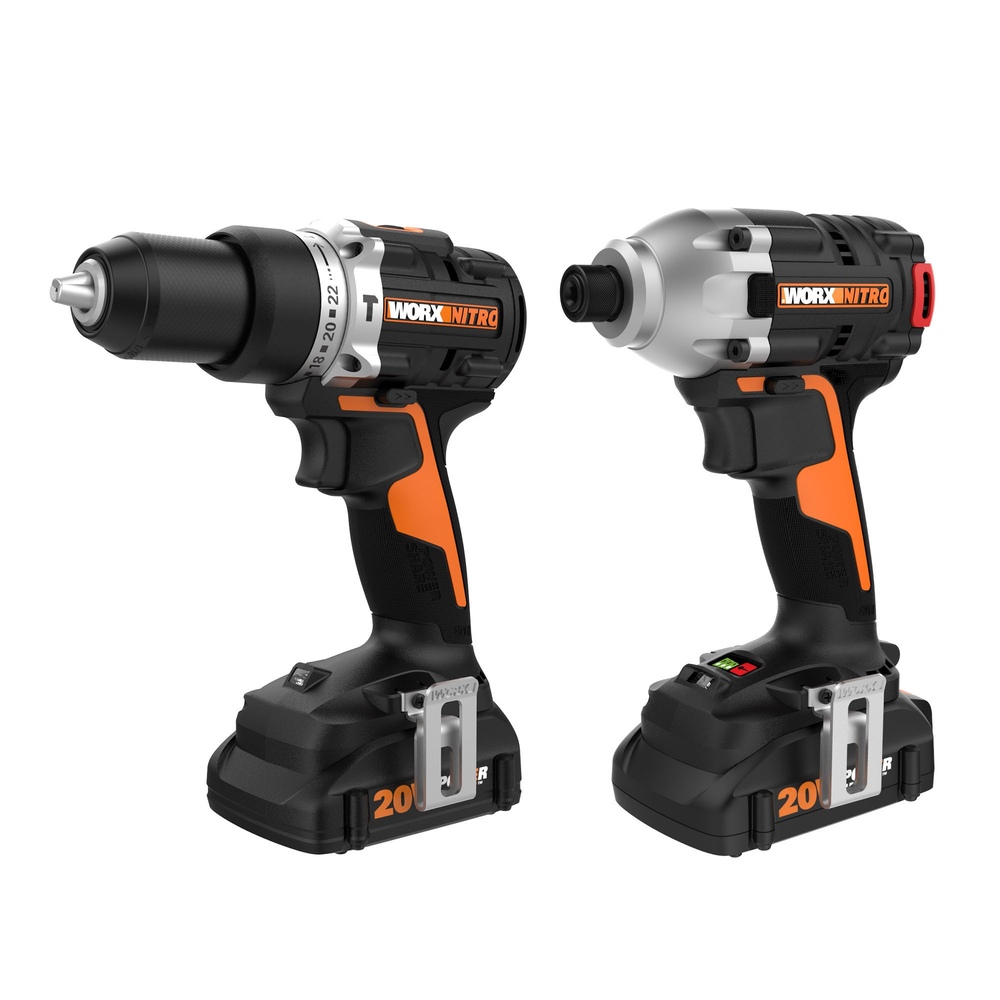 Worx - 20v Nitro Impact Driver & Hammer Drill Combo