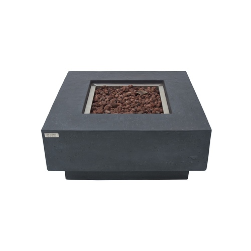 Elementi - Manhattan Fire Table - Dark Gray - Natural Gas