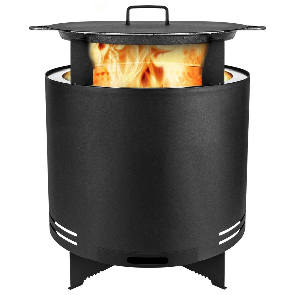 London Sunshine - Portable Smokeless Fire Pit With Grill