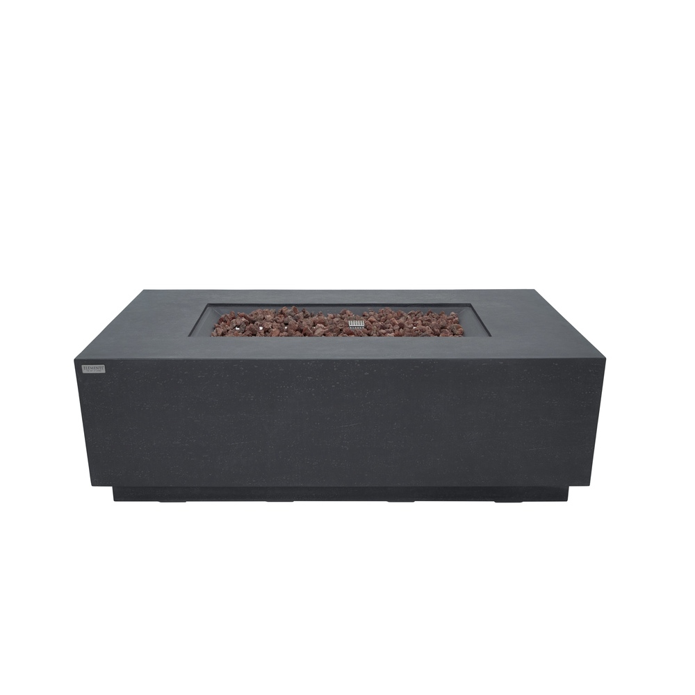 Elementi - Andes Fire Table - Dark Gray - Liquid Propane