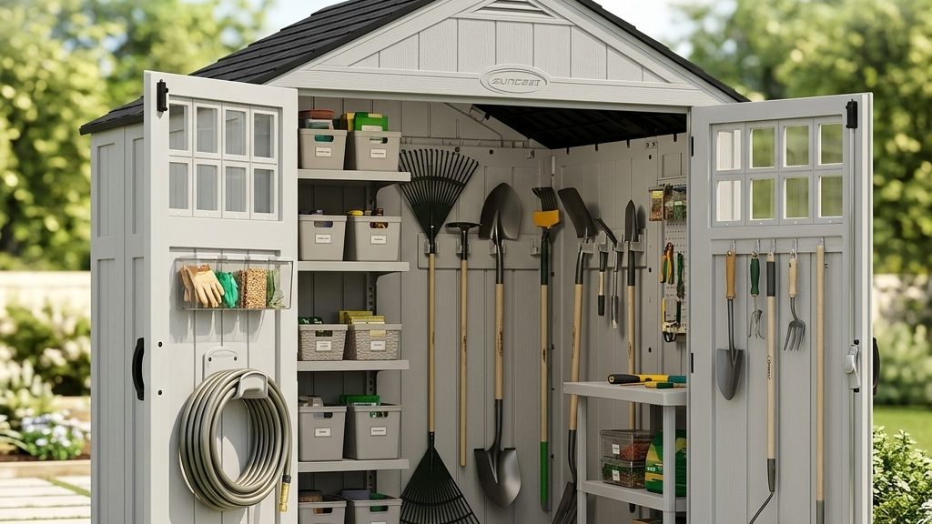 Horizontal vs. Vertical Shed Storage: Which Suncast Shelf Kit is Right for Your Shed?