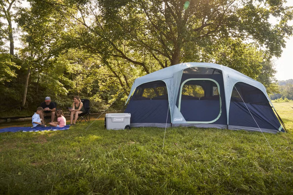 Coleman - 10-Person Sunlodge 2-door Conventional Cabin Tent - Blue Nights - Detail View 4