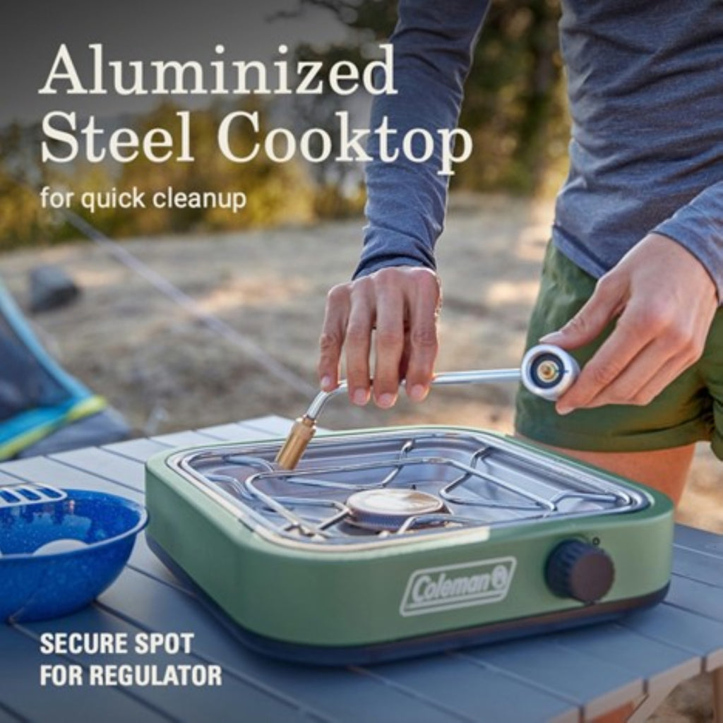 Coleman - Cascade 18 1-Burner Propane Stove - Moss Green
