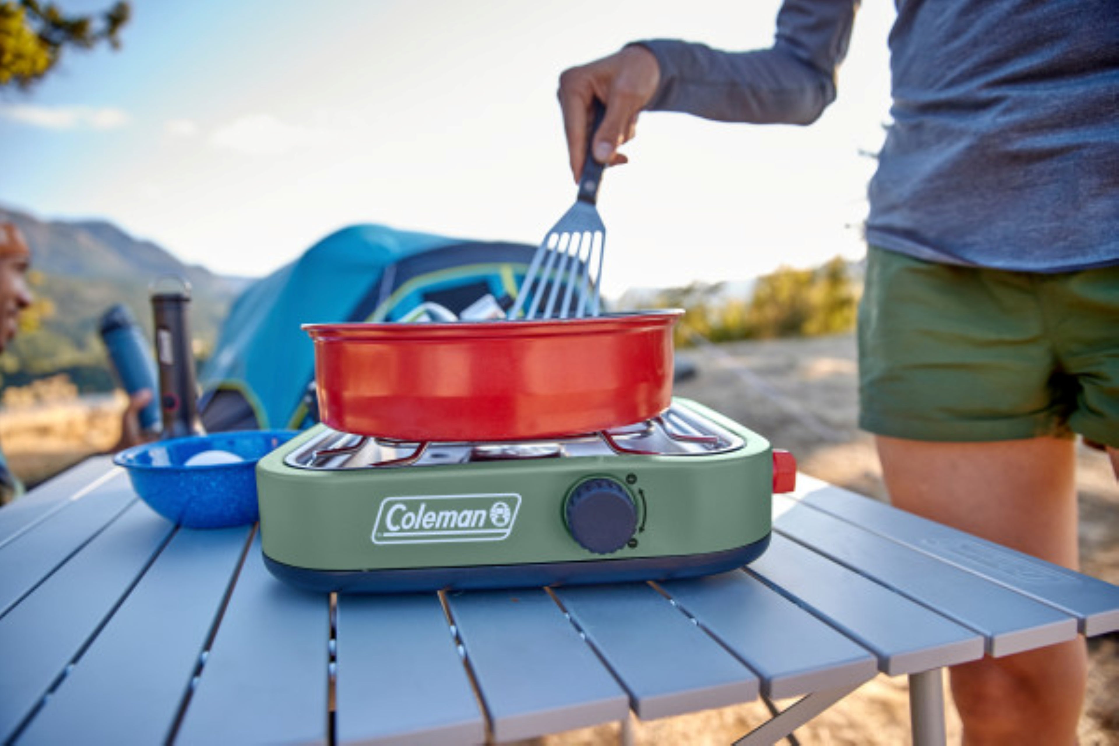 Coleman - Cascade 18 1-Burner Propane Stove - Moss Green