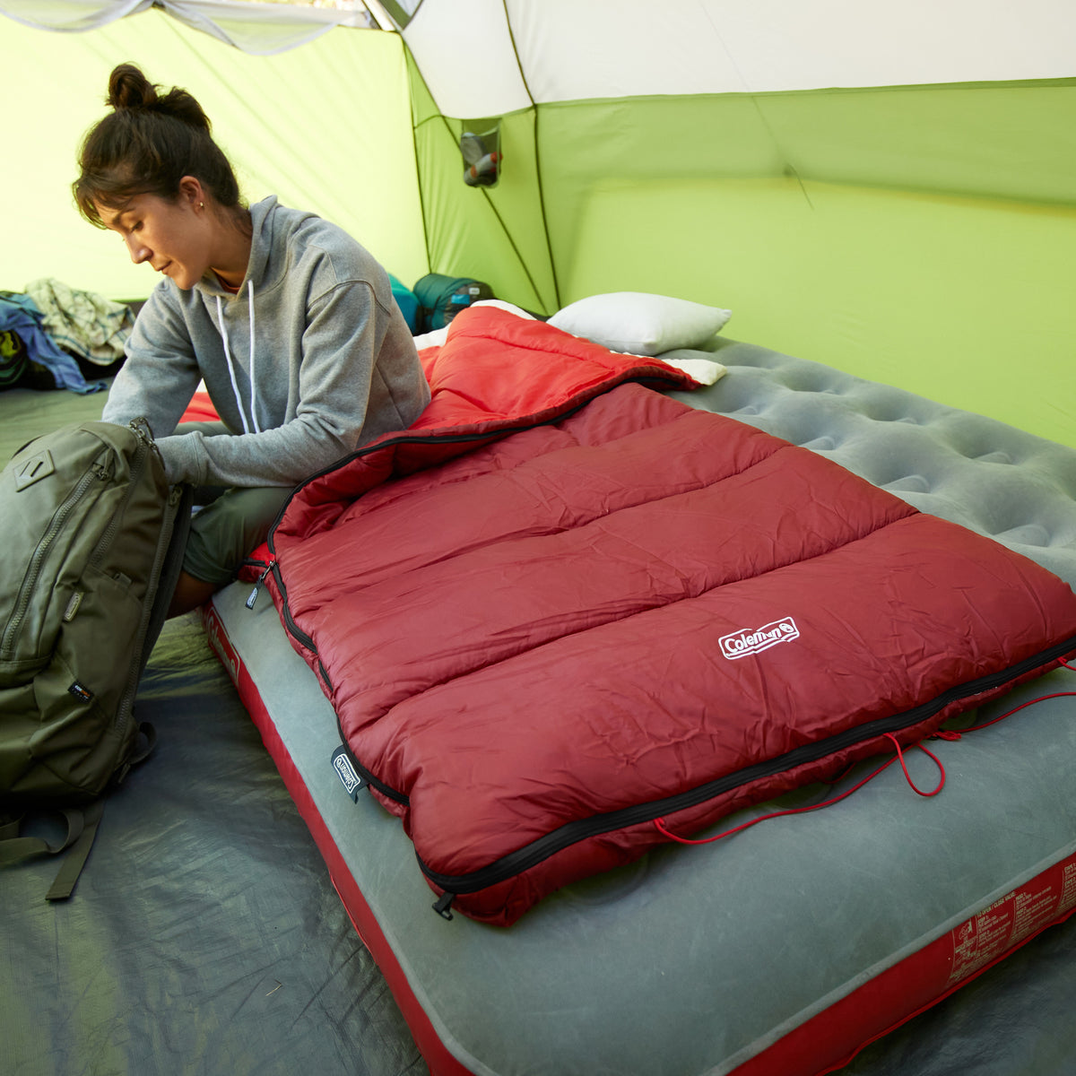 Coleman - Flatlands 30°F Sleeping Bag - Mahogany