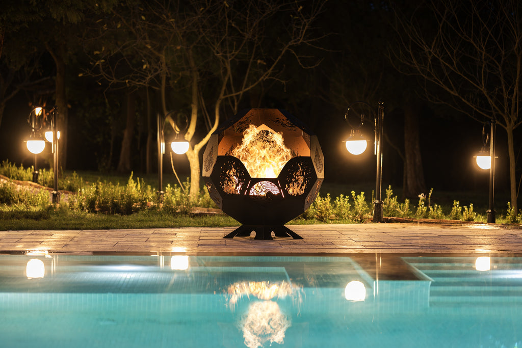 Backyard Lifestyles - ALGONQUIN - 39" Fire Pit - Black (43" High)