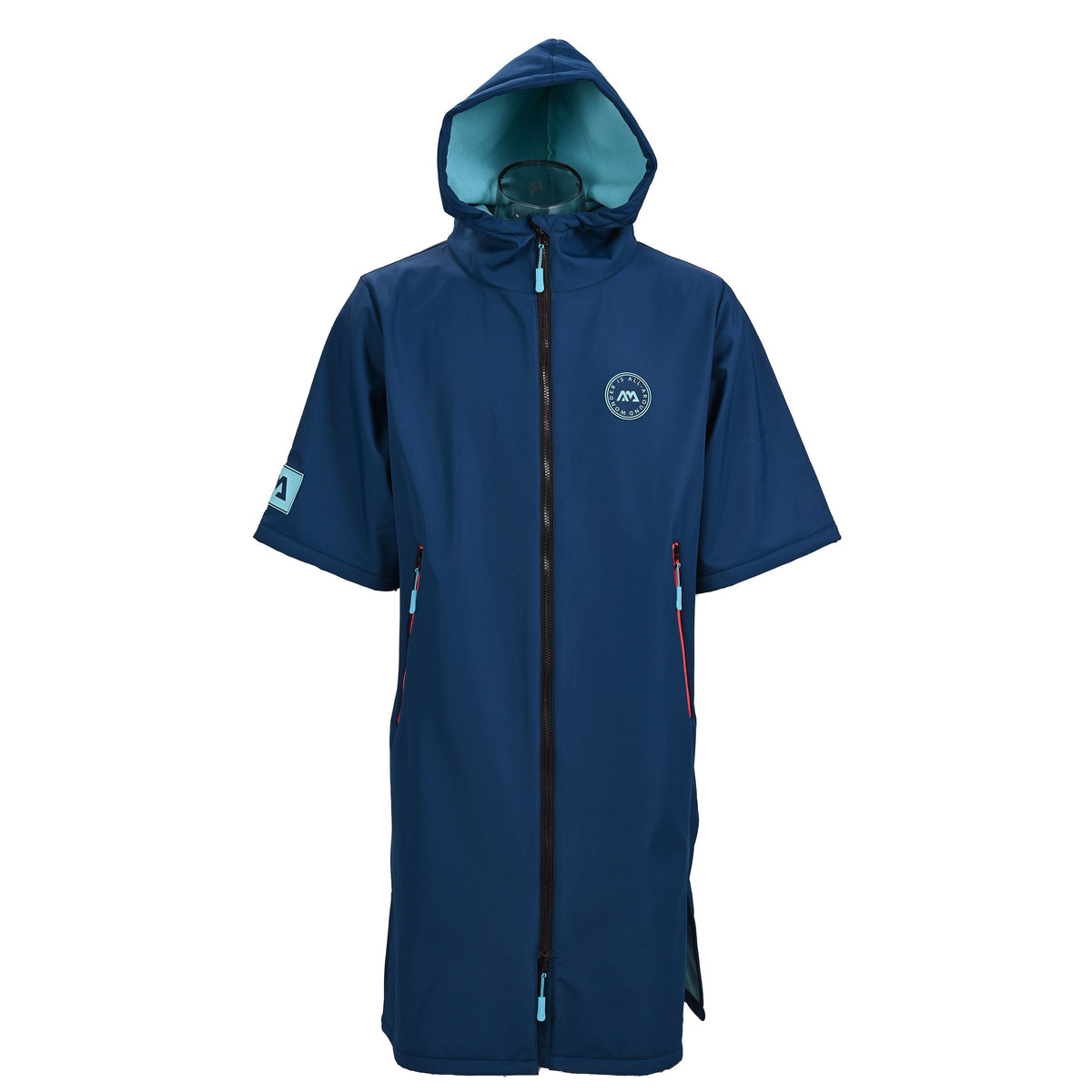 Aqua Marina - Water-repellent Thermal Poncho (Navy) - Medium - Aqua Marina