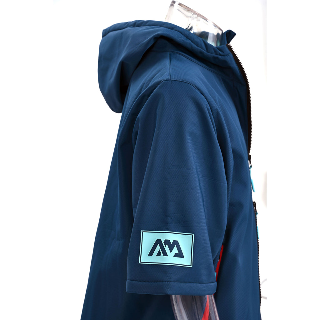 Aqua Marina - Water-repellent Thermal Poncho (Navy) - Medium - Aqua Marina