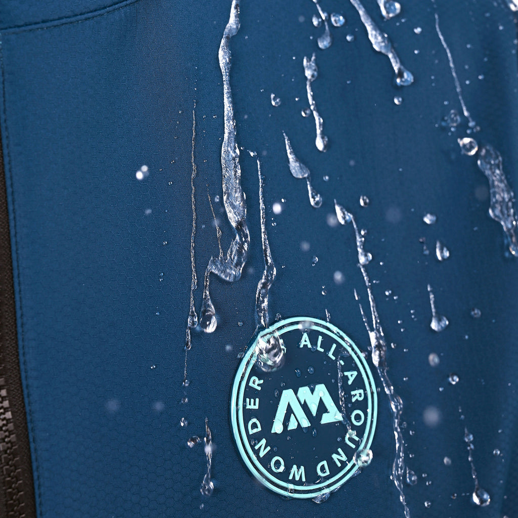 Aqua Marina - Water-repellent Thermal Poncho (Navy) - Large - Aqua Marina
