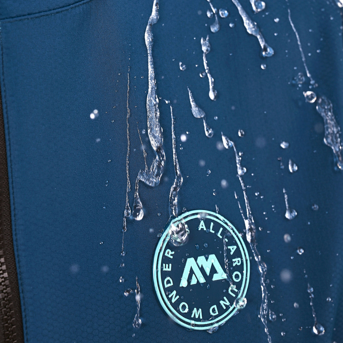 Aqua Marina - Water-repellent Thermal Poncho (Navy) - Large - Aqua Marina