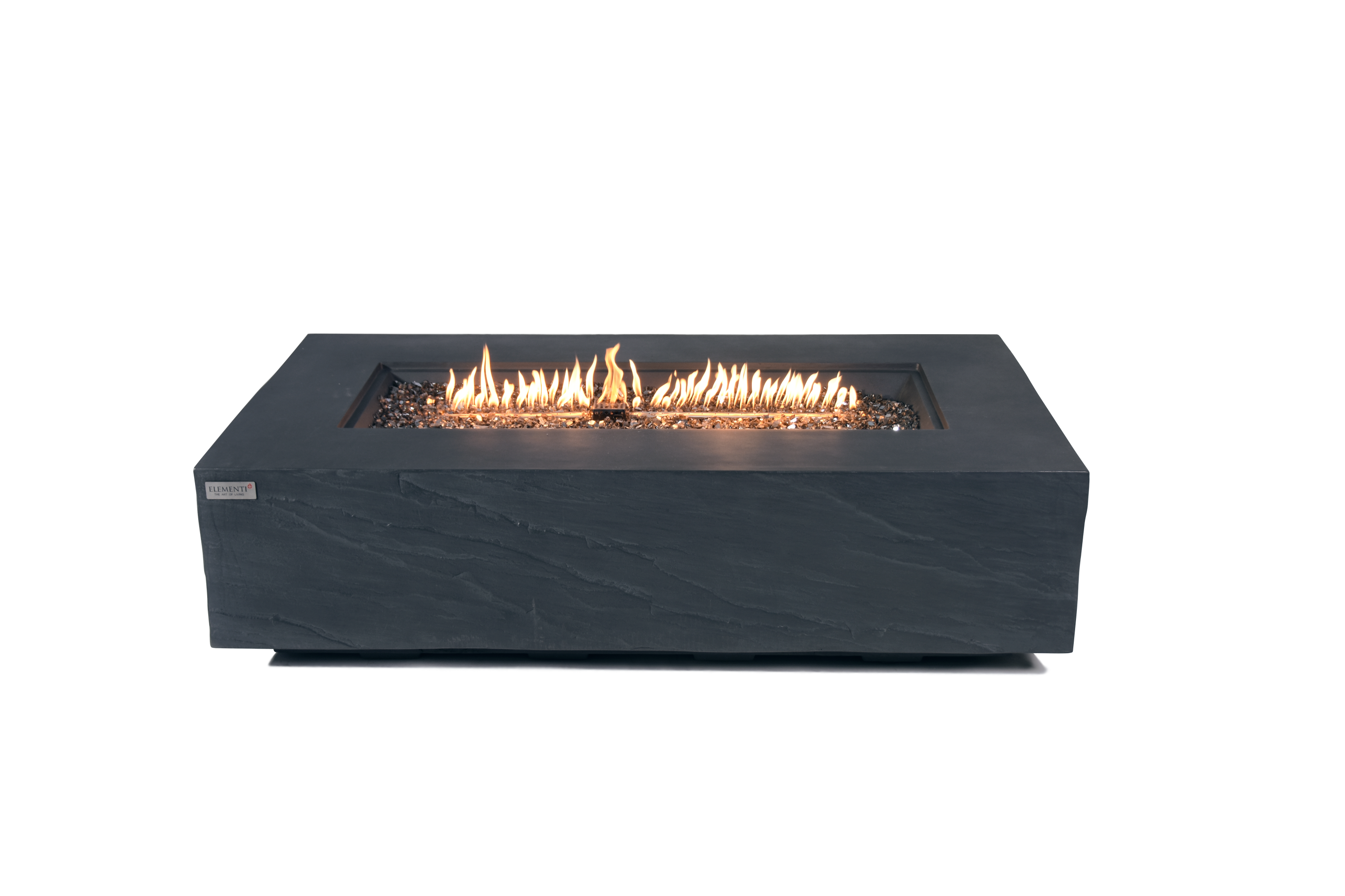 Elementi Plus - Cape Town Fire Table - Slate Black Rectangle - Natural Gas