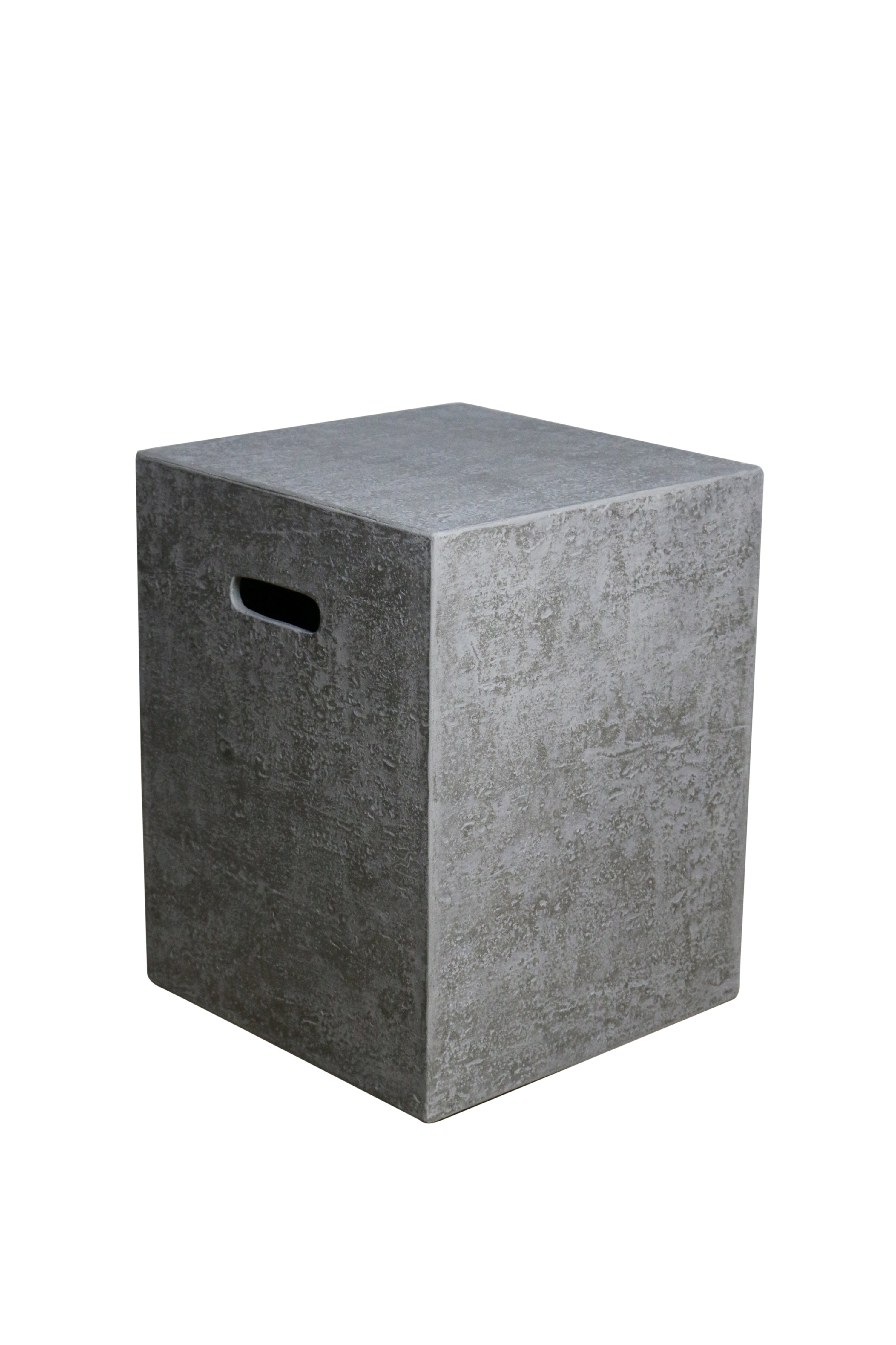 Elementi - Square Tank Cover - Textured Finish - Light Gray