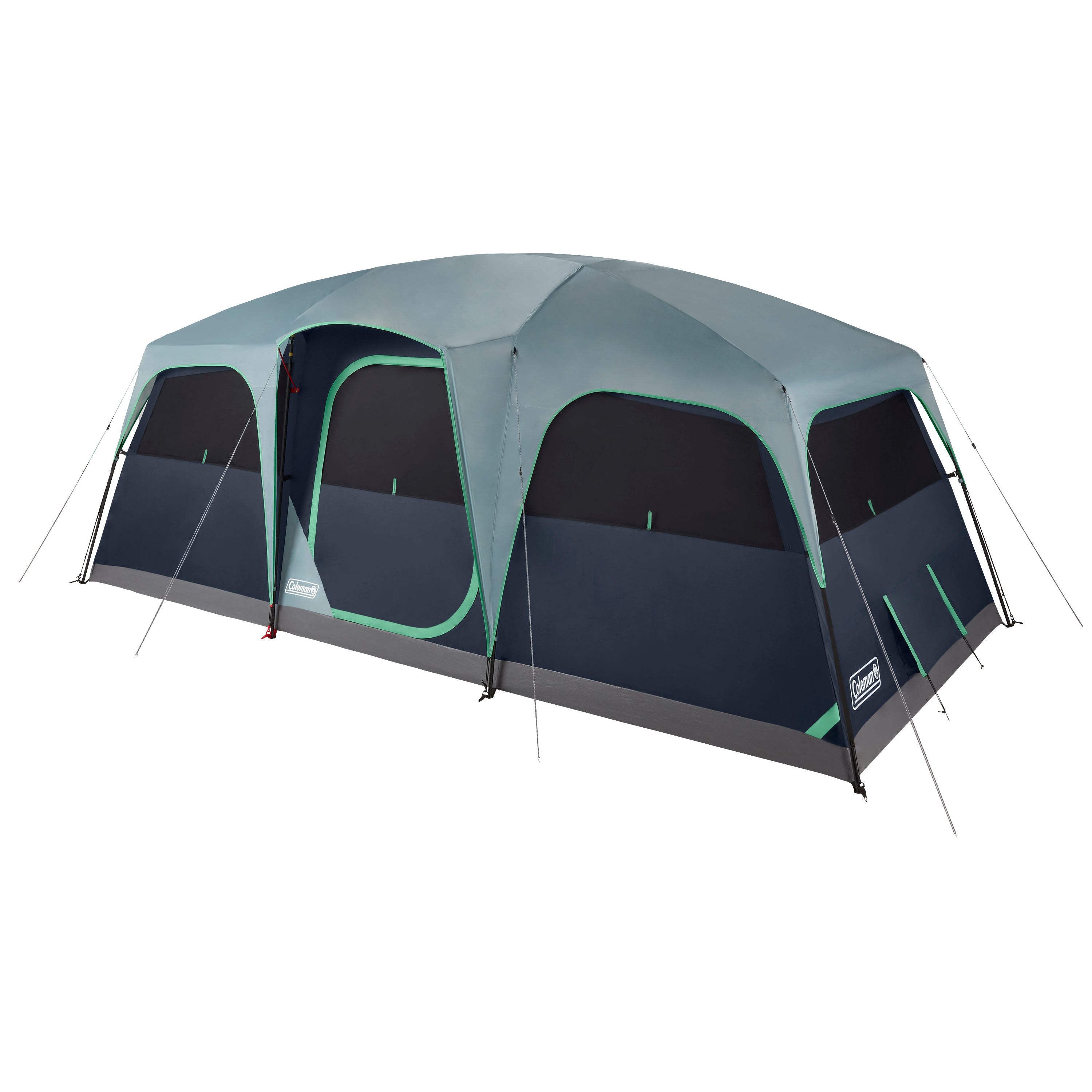 Coleman - 10-Person Sunlodge 2-door Conventional Cabin Tent - Blue Nights
