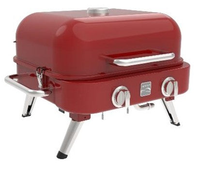 Kenmore - 2 Burner Retro Tabletop Gas Grill - Red
