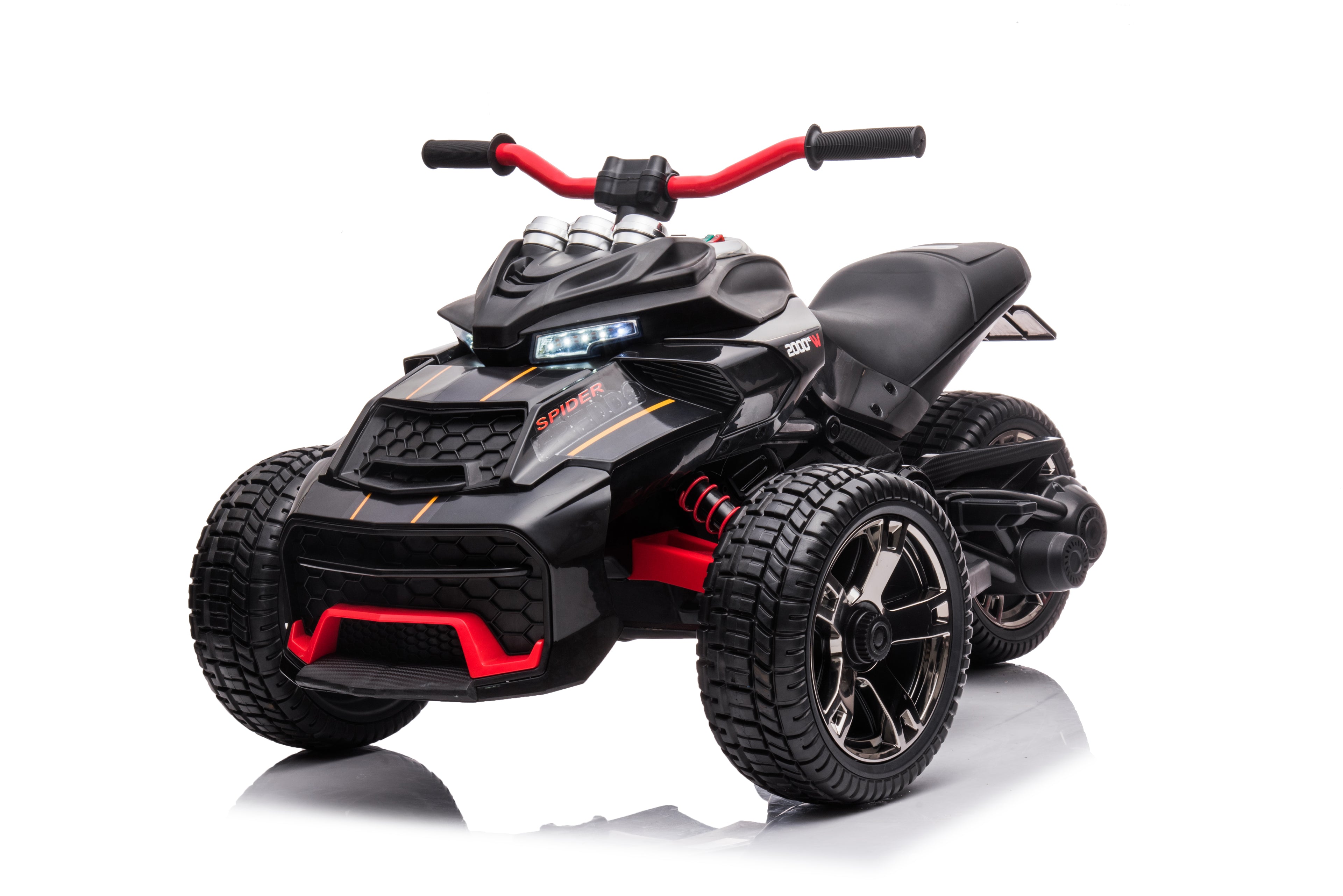 Freddo -- Spider 3-Wheel Motorcycle 2-Seater - Black