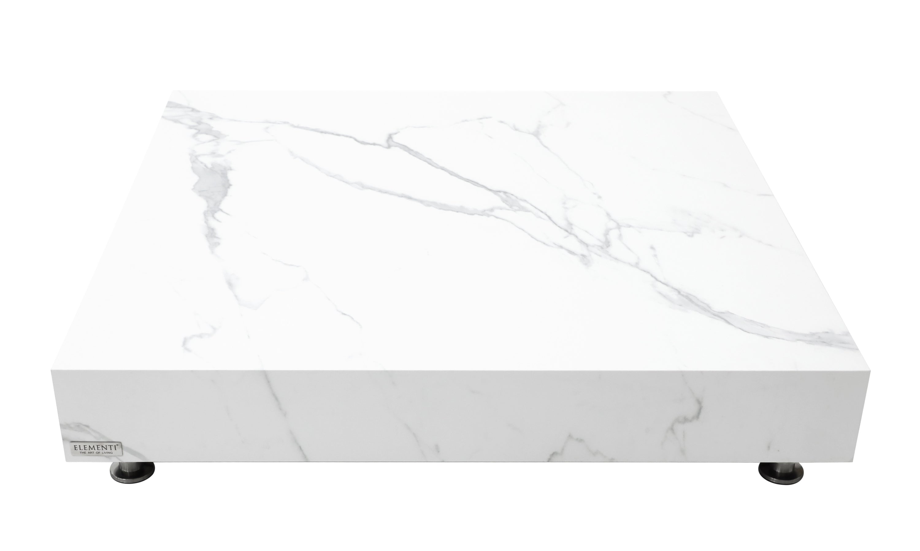 Elementi Home - Bianco Coffee Table - Large Square - White