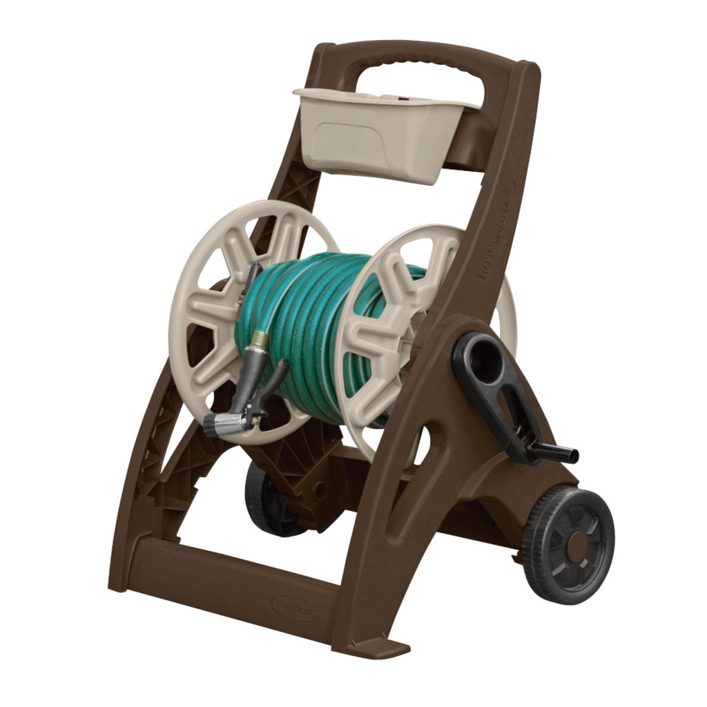 Suncast - 225 ft. Hosemobile® Hose Reel Cart with Bin - Mocha