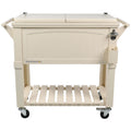 Permasteel -- 80QT Furniture Style Patio Cooler - Cream