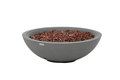 Elementi Plus - Rose Bowl Round Fire Pit - Light Gray - Liquid Propane