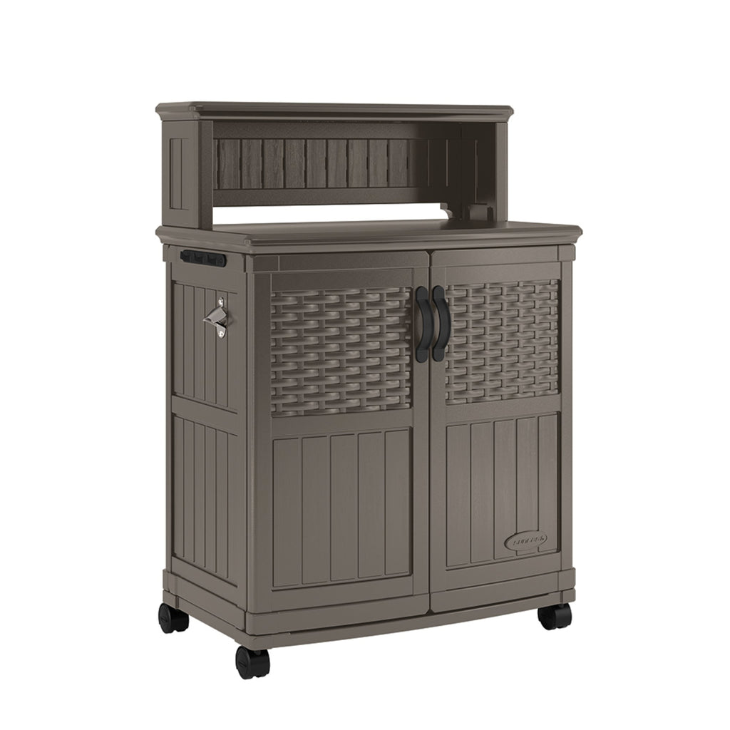 Suncast - Patio Storage and Prep Station - Stoney - Main View