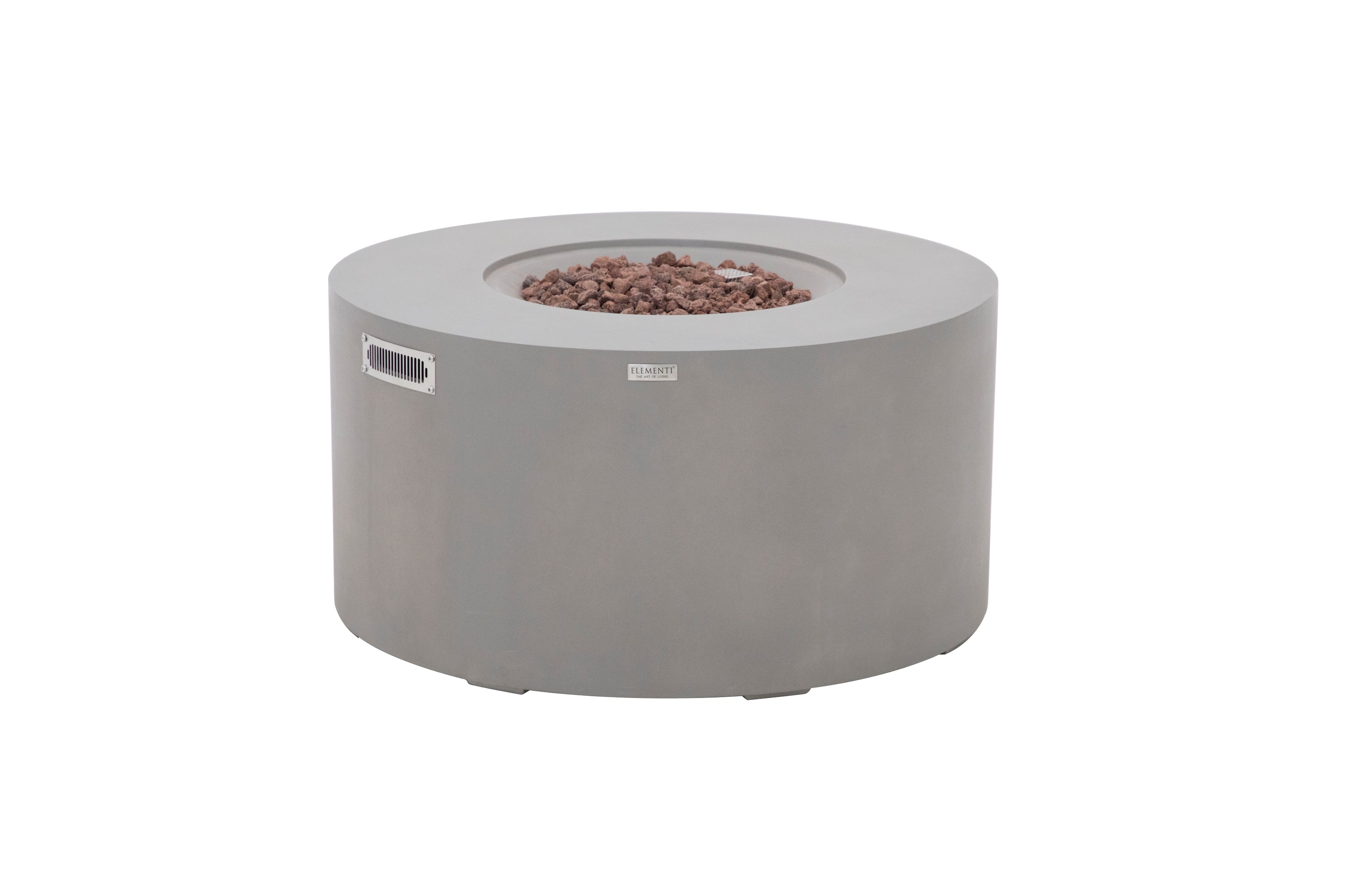 Elementi - Pacaya Fire Table - Light Gray - Liquid Propane