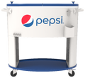 Permasteel -- 80QT Oval PEPSI Patio Cooler - White