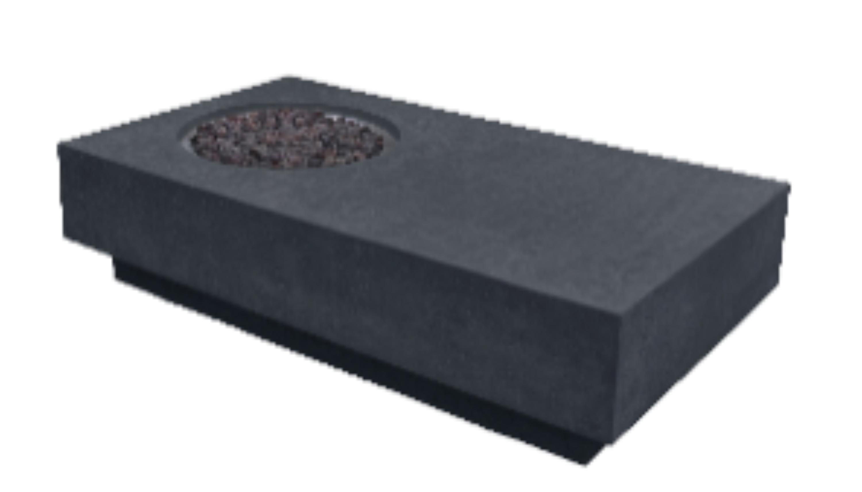 Elementi - Metropolis Fire Table - Dark Gray - Liquid Propane