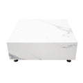 Elementi Home - Bianco Coffee Table -  Medium Square - White