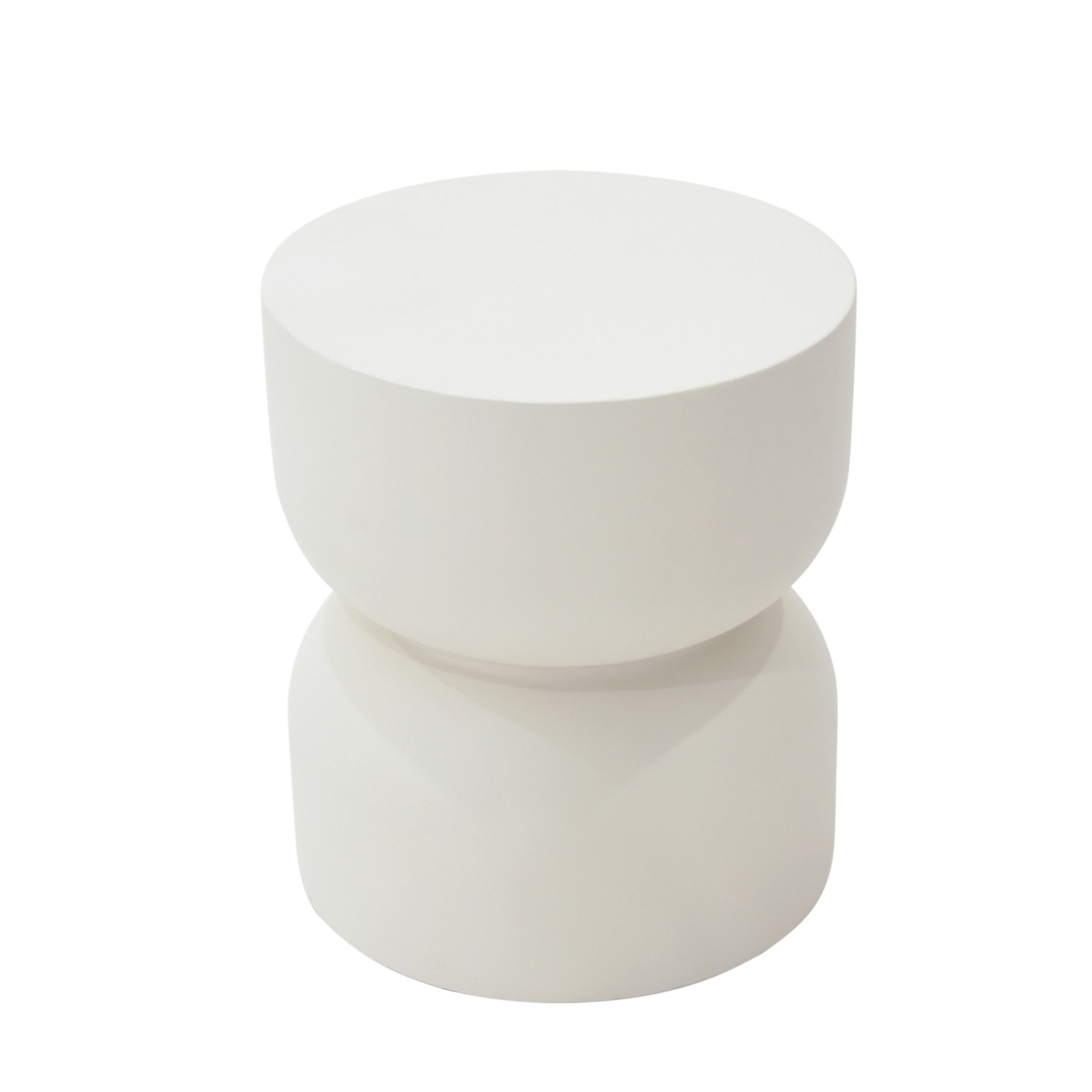 Elementi Home - Chronos Side Table Large - Cream White