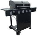 Kenmore - 4 Burner Gas Grill Plus Side Burner - All Black
