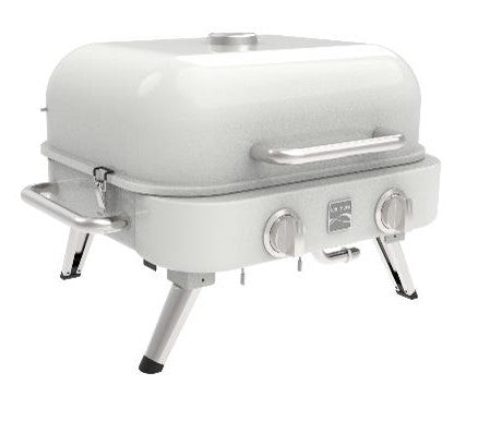 Kenmore - 2 Burner Retro Tabletop Gas Grill - Pearl