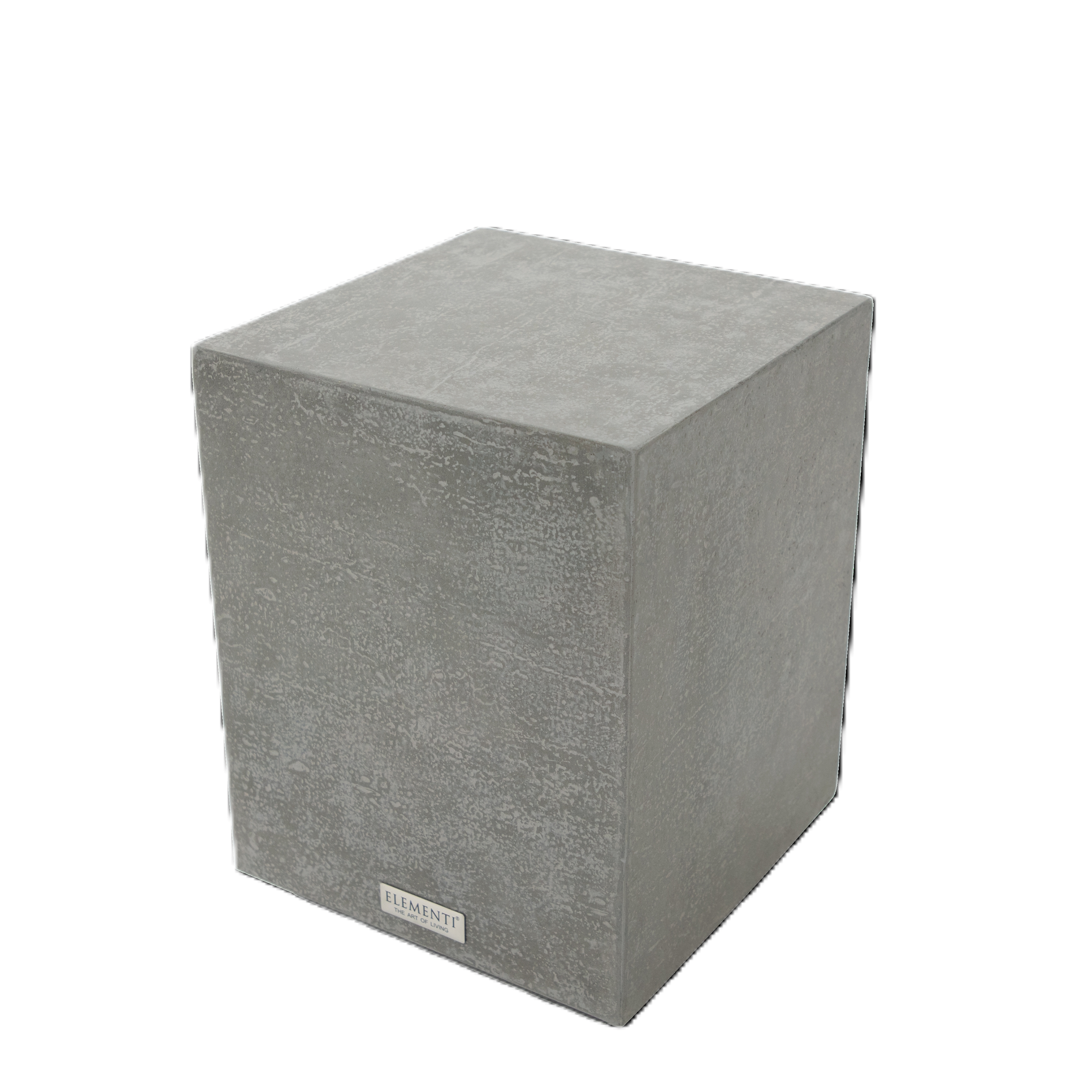 Elementi Home - Tevere Concrete Side Table Small- Space Gray