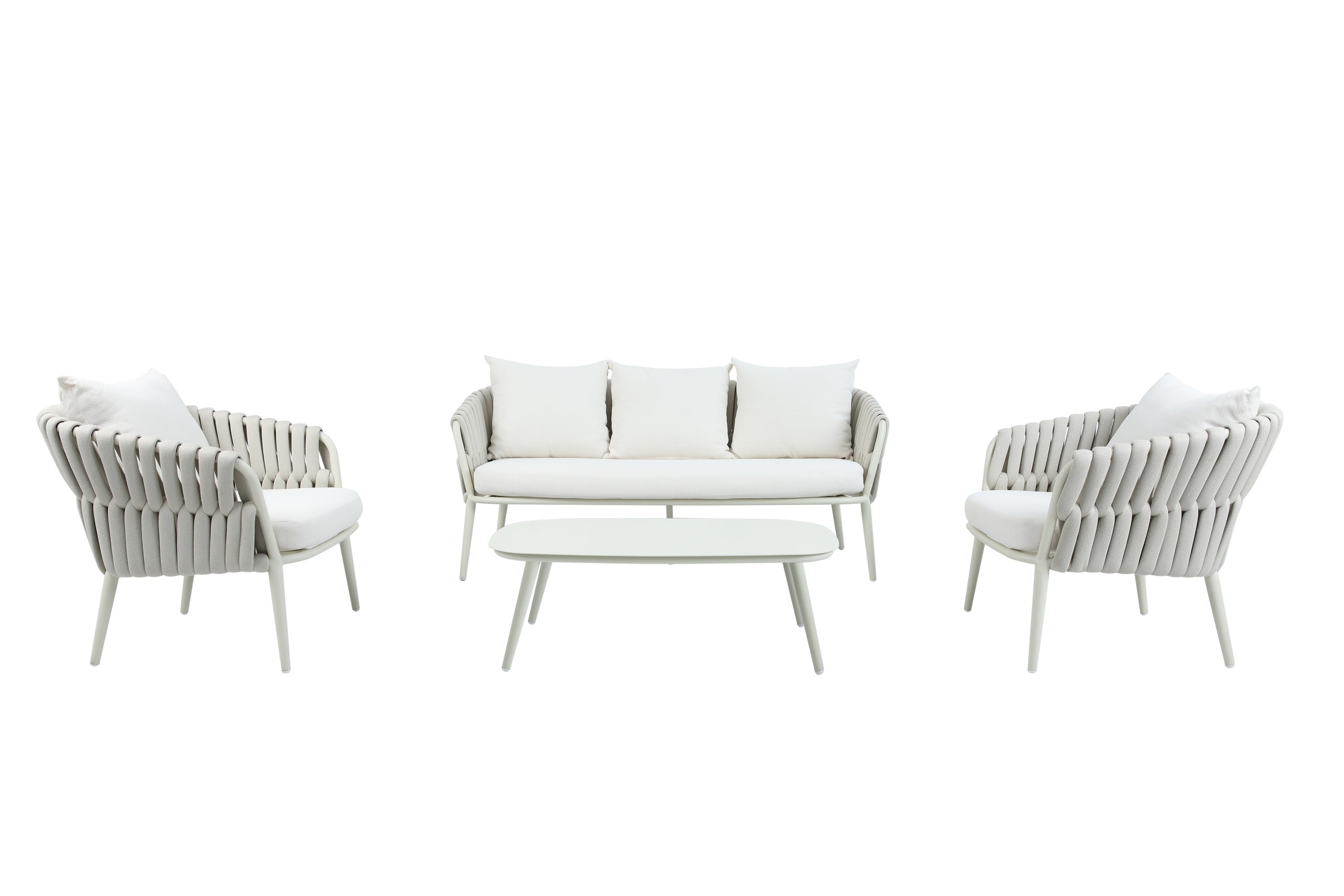 Backyard Lifestyles - Nautique 4pc Conversation Patio Set - Natural
