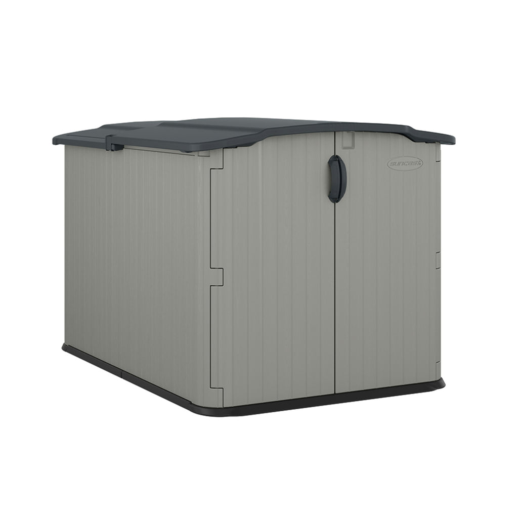 Suncast - Glidetop Horizontal Shed 98 cu.ft.- Dove Gray