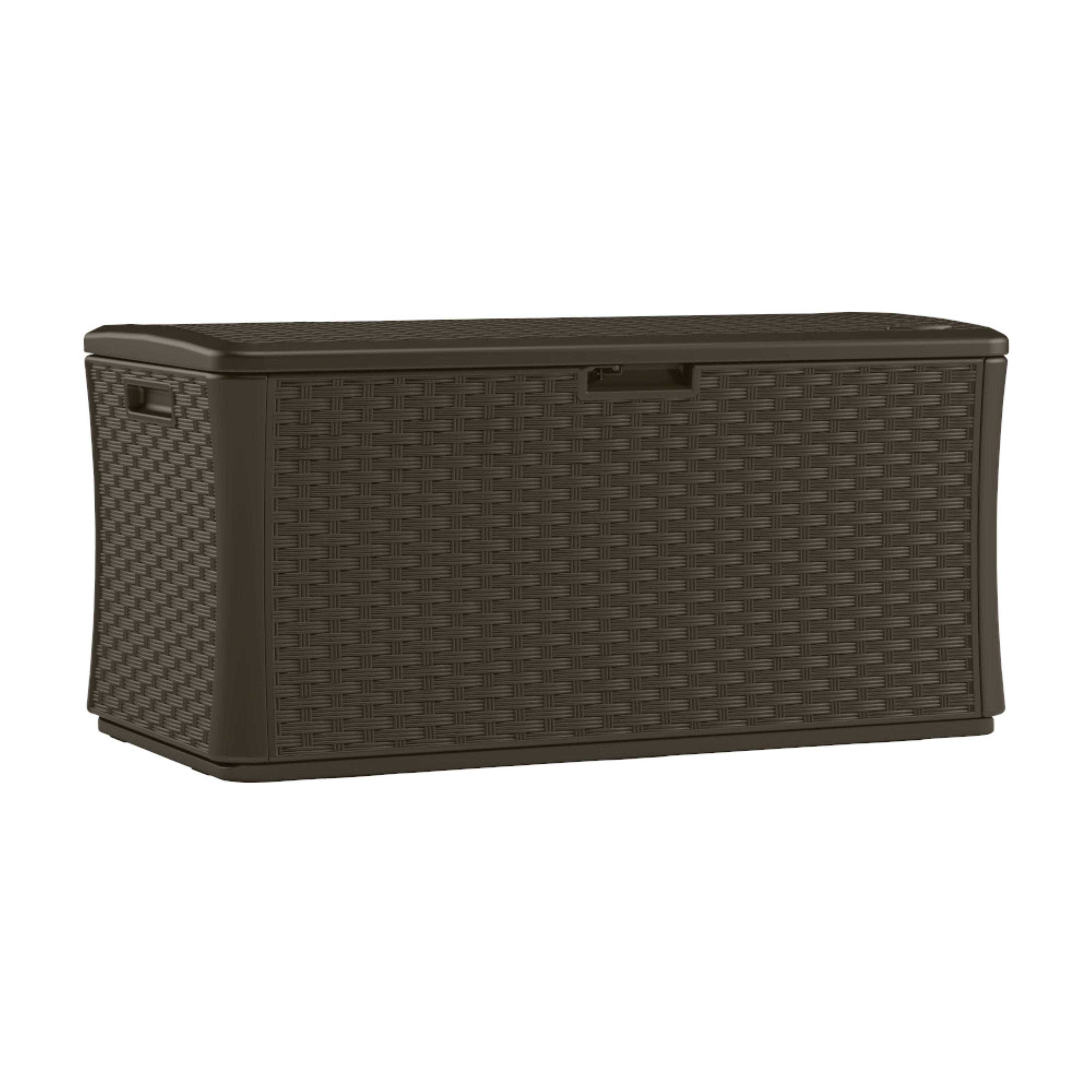 Suncast - 134 Gal. Extra Large Wicker Deck Box - Java