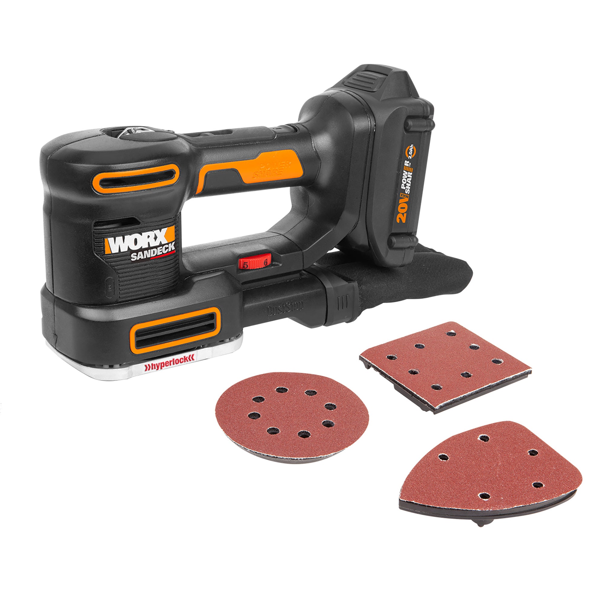 Worx - 20V Sandeck 5-in-1 Multi-Sander