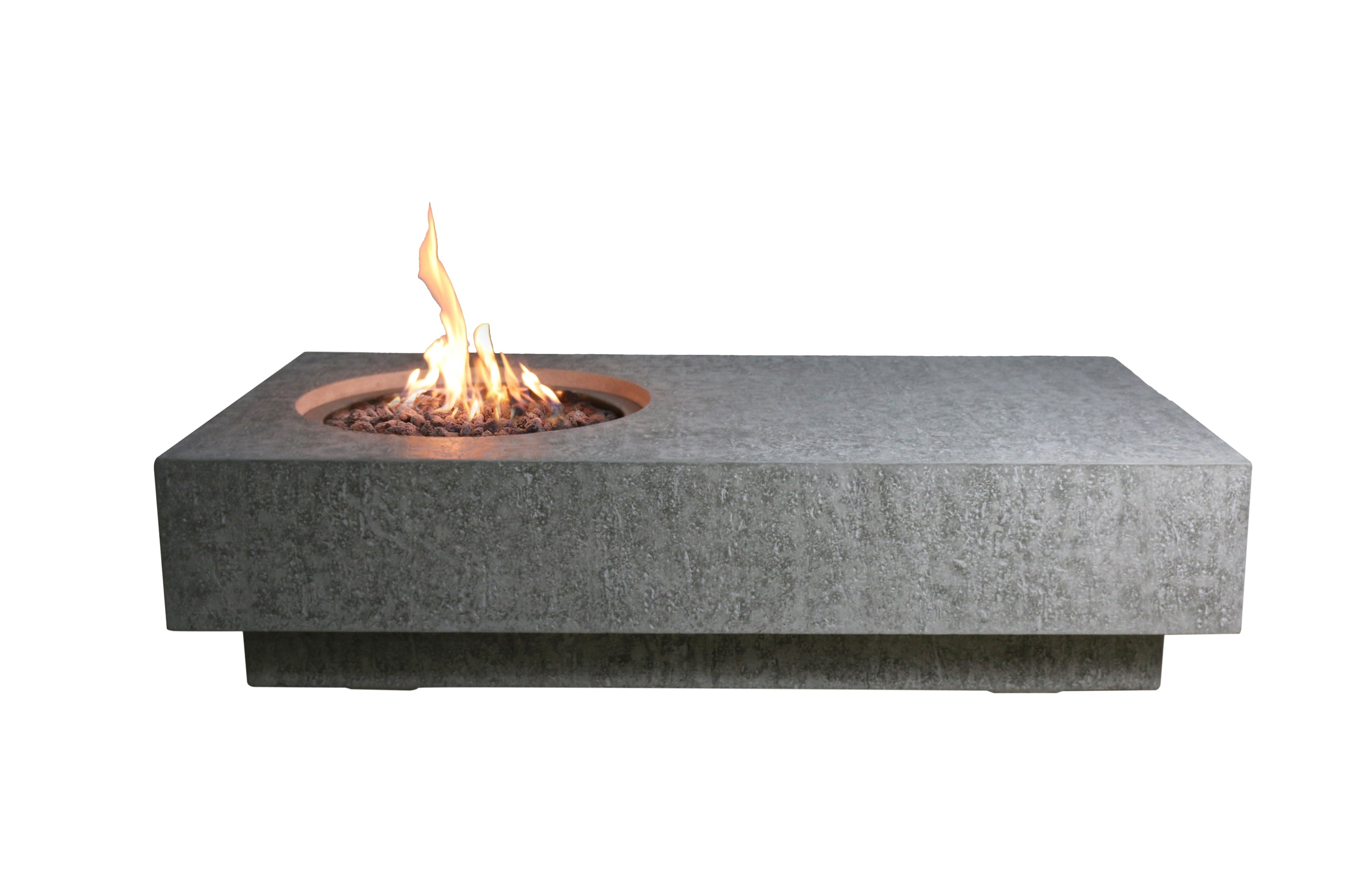 Elementi - Metropolis Fire Table - Light Gray - Natural Gas