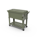 Permasteel - 80QT Furniture Style Patio Cooler with Divider - Army Green