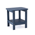 Backyard Lifestyles - Side Table w/Shelf - Navy Blue