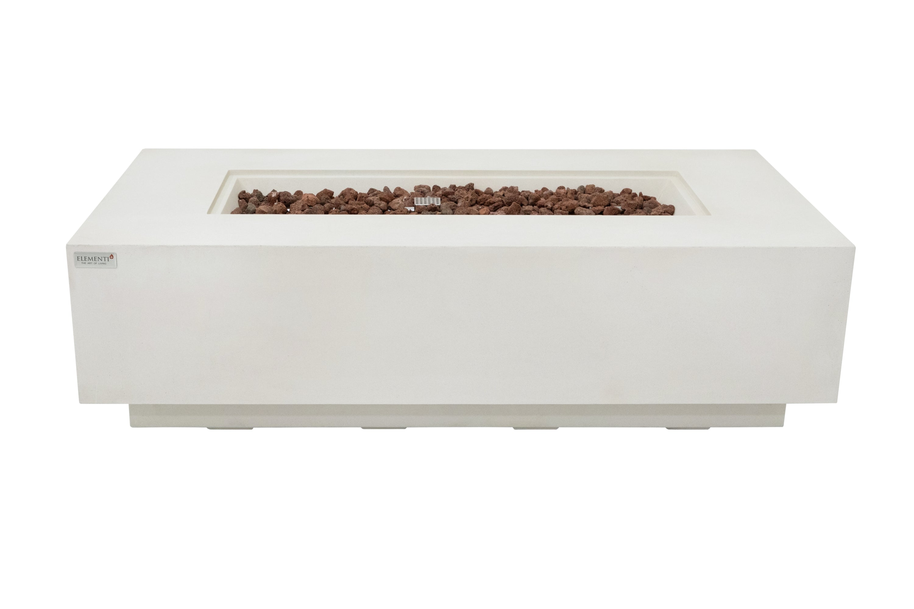 Elementi Plus - Siesta Fire Table - Frosted Cream White - Natural Gas