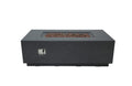 Elementi - Andes Fire Table - Dark Gray - Liquid Propane