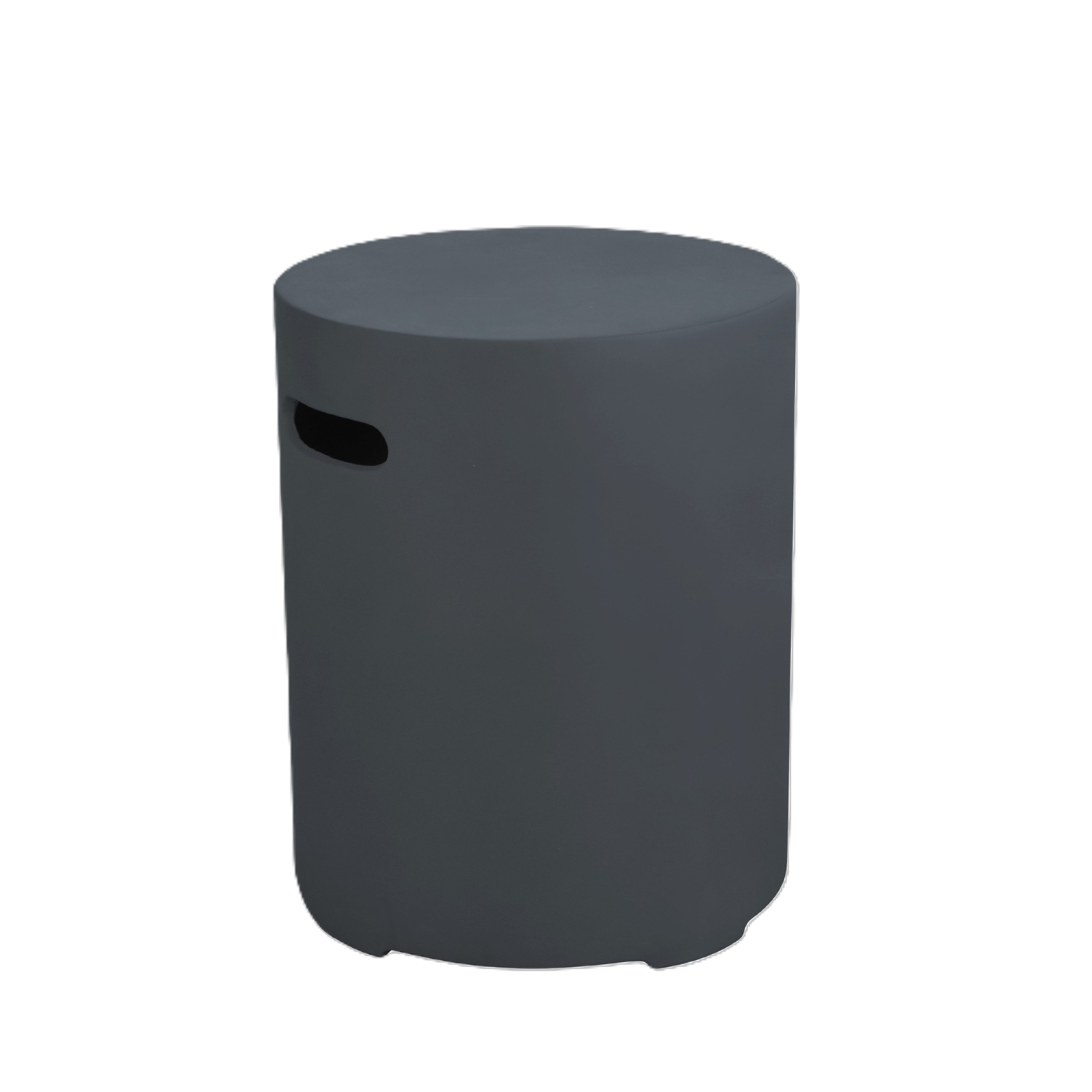 Elementi - Round Tank Cover - Smooth Finish - Dark Gray